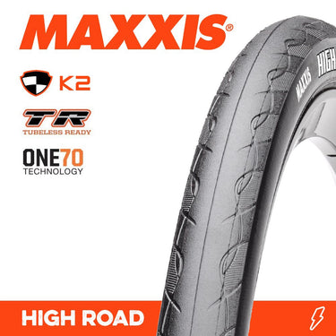 Maxxis Tyre High Road 700 X 32C Hypr K2 One70 TR Carbon 170TPI